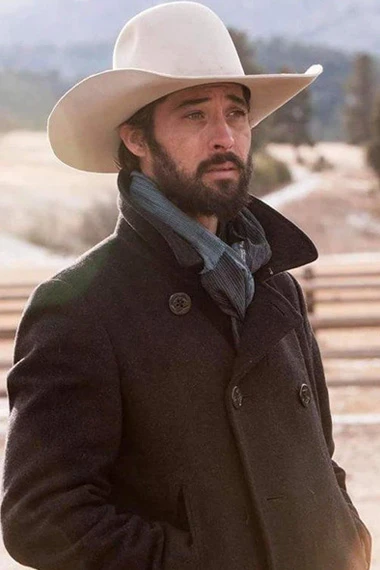 Ryan Bingham Yellowstone TV Series Walker Black Trench Coat