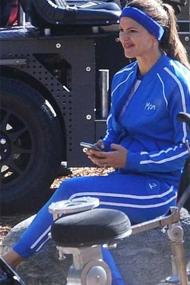 Allison Torres Yes Day Jennifer Garner Stripes Track Jacket
