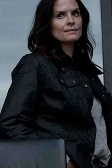 Young Wallander Leanne Best Frida Rask Black Cotton Jacket