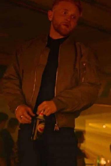 Josef Davies Soren Vincent Young Wallander Black Bomber Jacket
