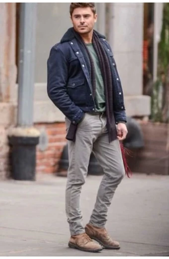 Jason Zac Efron That Awkward Moment Bomber Blue Cotton Jacket zac-efron-that-awkward-moment-jacket